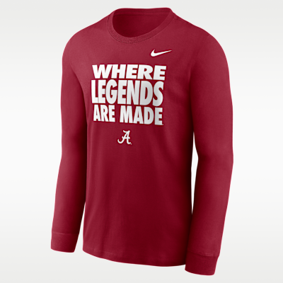 Alabama アメリカンフットボールシャツ S 17 Alabama Sideline Men's Nike Dri-FIT College Long-Sleeve T-Shirt